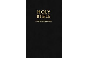 HOLY BIBLE: King James Version (KJV) Popular Gift & Award Black Leatherette Edition
