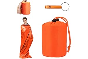 JOYVOX Survival Bag, Bivvy Bag, Emergency Blanket - Lightweight, Compact, and Durable Bivy Sack for Outdoor Adventures, Camping, Hiking, and Emergency Preparedness, Weather-Resistant Material