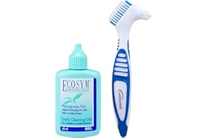 ‎WELLSAMED Wellsamed Sparset mit Prothesenzahnbürste Blau und Ecosym DAG Gel für die Dritten Zähne