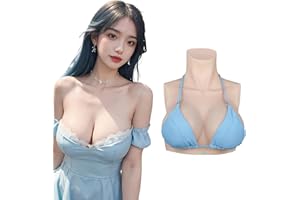 ‎MINAKY Minaky Silicone Breast Shapes, Lifelike False Breasts Breast Prostheses, Crossdresser, Cosplay, Transgender Prosthesis, Mastectomy Fake Breasts, Silicone C Cup, Ivory