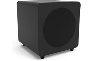 Kanto SUB8 Sealed Powered Subwoofer | 300W Peak Power | 8" Woofer | Vinyl | Matte Black