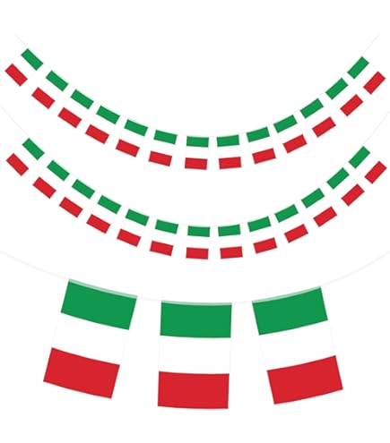 DH-Konzept Italien Party Teller | 10 Stück Pappteller Für Italienische Mottoparty