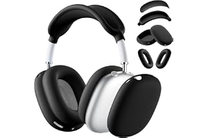 Maledan-fodral kompatibelt med AirPods Max fodralskydd, mjukt silikon öronskydd + öronkoppar skydd + pannband skydd, repfria