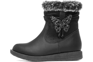 Walkright Lorna Girls Black Butterfly Boot