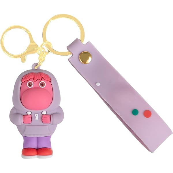 Set 4 Portachiavi Anime Inside Out 2 - Paura, Invidia, Imbarazzo E Noia In Silicone - Foto 10
