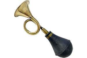THORNESS Replica vintage bulb honky horn with black rubber plunger | Air horn | clown horn | Squeeze horn | taxi horn rubber bulb bugle horn | Retro style hooter | bike car