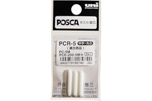 uni-ball POSCA (182590) zapasowe markery ze średnio drobną końcówką okrągłą, zestaw 3 szt.