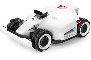Mammotion Robot Cortacésped LUBA 2 AWD 1000, Cortacésped Robot sin Cable Perimetral de hasta 1000 m², Cartografía 3D Vision+RTK Fusion, 80% de Inclinación, Altura de Corte 25-70mm