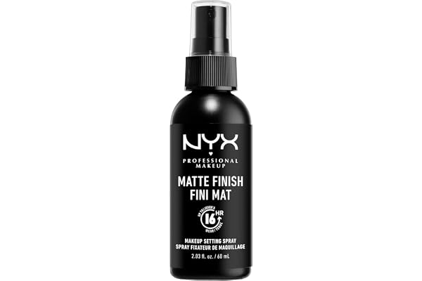 NYX Professional Makeup Spray Fixateur Setting Spray Mate Finish, Spray de Finition, Tenue Longue Durée, Fini Mat, Formule Vegan, Modèle : Matte