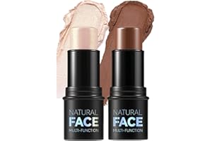 ‎KARLOR KARLOR 2 PCS Konturenstift Highlighter Stick Make up Stift Kontur Stift make up Contouring Stick Highlighter Stift, Gesichts Bronze Contour stick Highlighter Stick seidige Make-up Stick