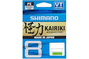 Shimano Kairiki 8, 150 Meter, Mantis Green, Braided Fishing Line, 59WPLA58R0