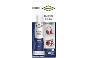 Bostik Plastica Rigida, colla forte per la riparazione di oggetti in plastica, 50 g, Trasparente
