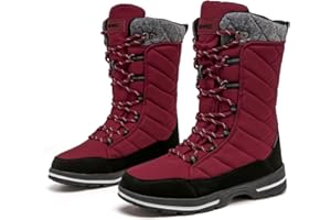 Geweo Stivali Donna Invernali Impermeabile Scarpe da Neve Fodera Calda Scarpe Invernali Outdoor Snow Boots 37-42