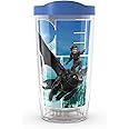 Tervis DreamWorks How To Train Your Dragon - Find Your Way Insulated Tumbler with Wrap and Blue Lid, 16 oz, Clear