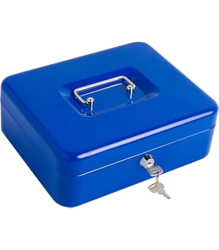 Cassetta Portavalori Kippen Rossa - 150x120x80 Mm, Con Serratura E 2 Chiavi, Mensola Monete - Foto 10