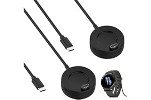 DONGNESI 2 Pack Charger Compatible for Garmi n watch charger cable 7/7 Pro/7S/7S Pro/7X/7X Pro/6/6X/6S/5/5 Plus/5X/5X Plus/5S/Forerunner 965/945/645/Instinct, 3.3 ft/1 m TYPE-C Charging Cable