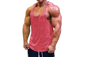 Muscle Cmdr Men's Bodybuilding Stringer Tank Tops Y-Back Gym Fitness Workout Training Running T-Shirts Athletic Quick Dry Top 1 or 3 Pack