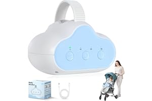 KRYVELLA Kinderwagenschaukler, 2025 Das Original Kinderwagen Schaukler Wiederaufladbar (USB-C), Schlafhilfe Für Baby Mit Timer, 3 Einstellbare Schaukelintensitäten Automatische Babywippe Für Kinderwagen