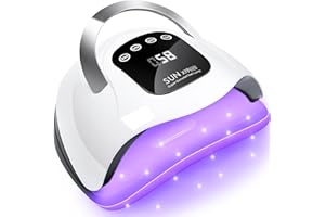 UV LED Nail Lamp, 320W Led Nail Lamps for Gel LKE Nail Dryer UV Nail Lamp with 72Pcs Lamp Beads and Automatic Sensor/4 Timer Setting/LCD Touch Screen Curing Lamps Home and Salon Use (X19MAX)