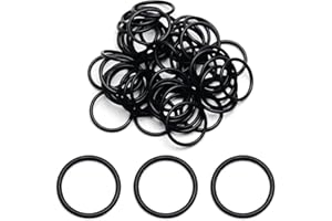 Othmro 50pcs Nitrile Rubber O-Rings, 18mm OD 15mm ID 1.5mm Width, Metric Buna-N Sealing Gasket Kit, Black