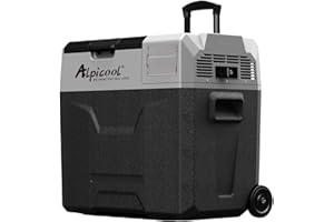 ‎ALPICOOL Alpicool CX30 30Liter Kühlbox 12V tragbarer Mini-Kühlschrank elektrische Gefrierbox klein Gefrierschrank für Auto Camping, LKW, Boot und Steckdose mit USB-Anschluss, -20℃ bis 20℃
