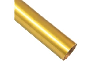 SWINTENG Heat Transfer Vinyl Roll 30.5x152cm HTV Iron On Vinyl for DIY T-Shirt and Fabric (Gold)