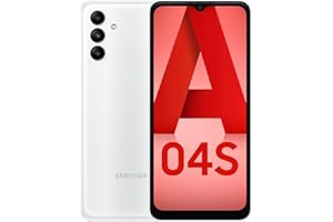 Samsung Galaxy A04S, Téléphone Mobile 4G 6,5", 32GB, Carte SIM Non Incluse, Android, Version FR, Blanc