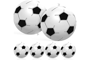 Toyvian Balón De Fútbol Inflable para Niños 12 Pulgadas Juguete De Fútbol para Interior Y Exterior Ideal para Juegos Y Fiestas Infantiles