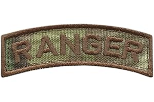 2AFTER1 Ranger Shoulder Tab Multicam OCP US Army Rangers Badge Tactical Morale Hook Patch