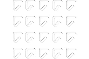 ZISHAN 20 pcs Table Cloth Clips, Transparent Picnic Tablecloth Clips, Table Cover Table Clips Windproof Table Clips for Table Cloth, for Home Party Indoor Outdoor Camping