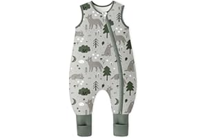 Yoofoss Gigoteuse à Pieds pour Bébé 1.0 1.5 2.5 TOG Sac de Couchage pour Bébé Garçons Filles