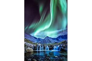 GENERIC Aurora Diamond Painting for Adults-Landscape Diamond Art Kits for Adults Beginner,5D Northern Lights Gem Painting Kit with Round Diamonds Picture,DIY Gem Art and Crafts Wall Decor Gifts(30x40cm)