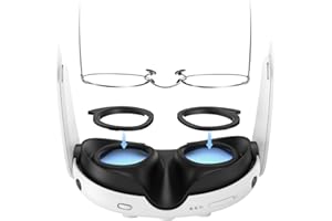 AMVR linsenschutz Kompatibel mit Meta/Oculus Quest 3 Zubehör, Brillenabstandshalter für Q3 Linsen, vr Brille