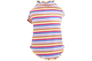 Amaone Hundemantel Chihuahua Welpen-Leopard-Bowknot-Welpen-Rosa-Haustier-Winter-Hundekleidungs-Nette Strickjacke-Haustierkleidung Hundejacke Kleine Hunde (0221DEBKB-Multicolor, XXL)