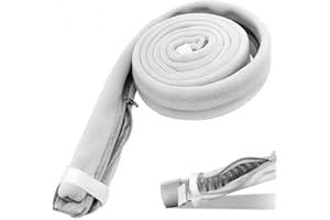 DAOOZHU Cpap Schlauchabdeckung, Cpap schlauchhülle 1.85 m Lang, Verhindert Kondenswasserbildung, Leise, kein Geräusch(Grau)