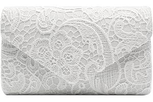 Wocharm(TM) Womens Ladies Lace Clutch Bag handbag & Shoulder Chain Wedding Bridesmaid Party Prom Clutch