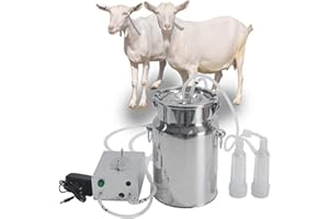 SKYWPOJU Mungitrice elettrica Mungitrice per Capra Mucca Pecora Mungitrice per Capra Attrezzatura per mungitura Automatica Portatile 7L/14L (Color : for Goats, Size : 14L)