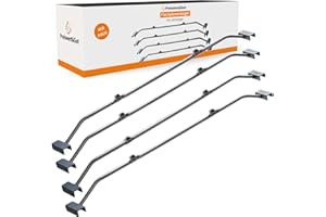 PREISWERT&GUT 4x Flachplanenbügel Metall für Anhänger Planen, verstellbar 100–155 cm, stabile Planenbügel 2,5 mm, Planenspanner für Regenablauf, robuste Metallbügel für Anhänger Plane & Anhängerplane