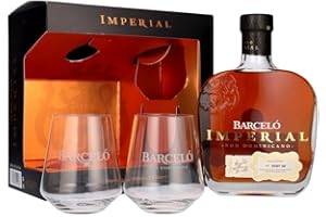 RON BARCELÓ Barceló Imperial Ron Dominicano 38% Vol. 0,7l in Giftbox with 2 glasses