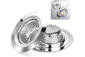 Ruayia 2 stycken dräneringssil rostfritt stål rostfritt, avloppssil 11,5 cm avloppssil för diskbänk, handfat sil för dusch, b