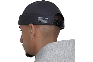 UNDERCONTROL Brimless Sailor Fisherman Leon Hat Rolled Cuff Harbour No Visor Miki Skull Docker Beanie Trawler Tactical Ring Cap for Men & Women