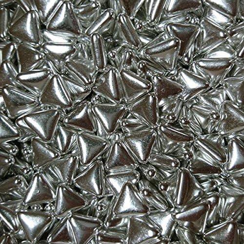 Silver Triangle Shape Dragees for Cake Cupcake Sprinkles Decoration- 100g