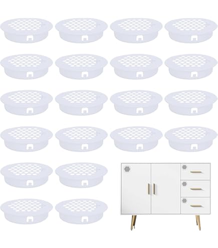 32 Griglie Di Ventilazione Ø35mm Acciaio Inox - Fori Sfiato Per Armadi, Bagno, Cucina - Foto 4