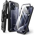 SUPCASE Unicorn Beetle Pro Case for iPhone 15 Pro Max 6.7", Built-in Screen Protector & Kickstand & Belt-Clip Heavy Duty Rugged Case (Mountain)