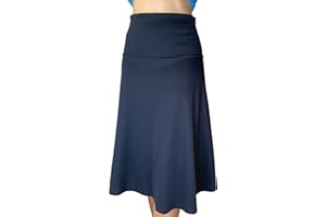 C K CrisKat Falda Midi Elegante Faldas con Cintura Elástica Bodycon Falda Linea A Algodón