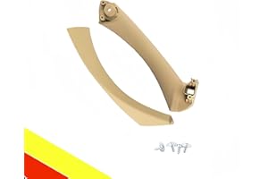 POETRYXIAO Ensemble de remplacement intérieur de poignée de porte avec poignée intérieure et couvercle de poignée compatible avec 3 Série E90 E91 E92 E93 316 318 320 325 328 330 335