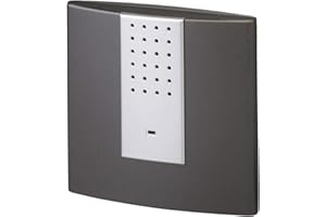 HEIDEMANN Funkempfänger HX Square - Erweiterbare Klingel - Batteriebetrieben - Funk Klingel Empfänger - HX Türklingel - anthrazit