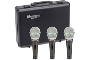 Samson Q6 Lot de 3 microphones dynamiques