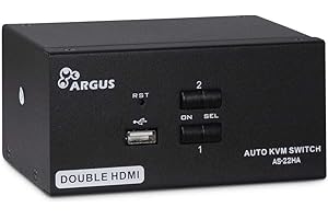 Inter-Tech KVM KVM-AS-22HA HDMI line in 4X HDMI 4X 3,5mm 3pol. Klinke 1 Power line Out 2X USB 2X 3,5mm 3pol Klinke 2X HDMI