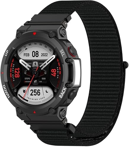 Nylon Armband Für Amazfit T-Rex 2 – Solo Loop Sportarmband, Verstellbar Mit Klett, Weich & Atmungsaktiv, Mehrere Farben
